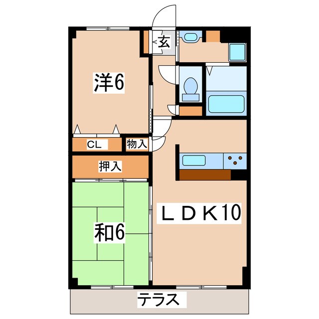 ヤマキハイツコスモスの物件間取画像