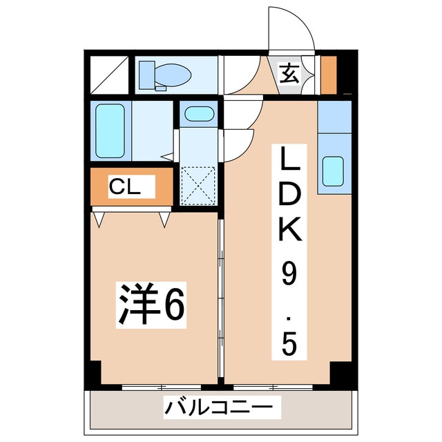 郡山駅 バス21分  大島下車：停歩4分 4階の物件間取画像