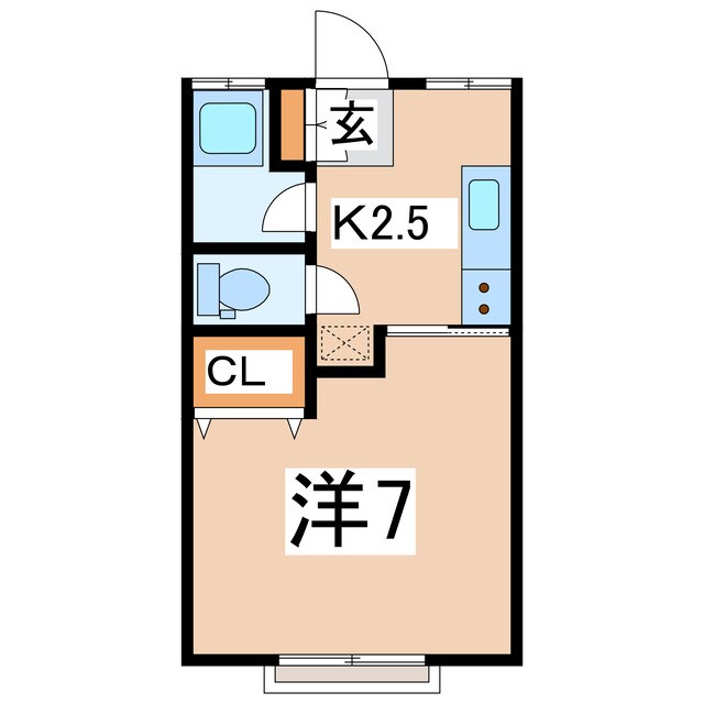 郡山駅 バス23分  希望ヶ丘入口下車：停歩1分 2階の物件間取画像