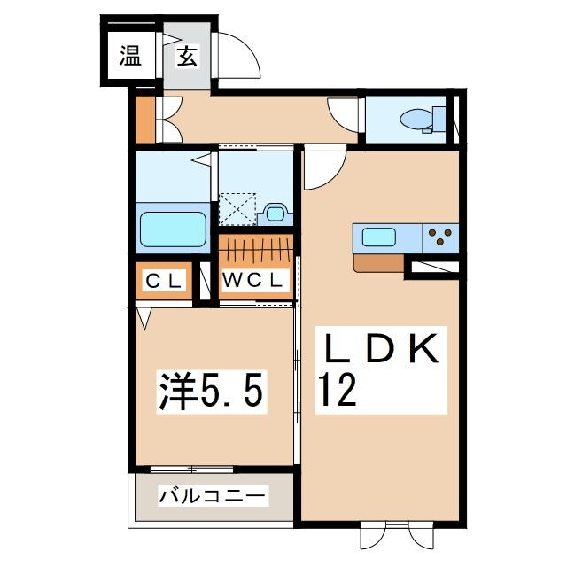 郡山駅 徒歩14分 3階の物件間取画像