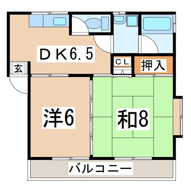 郡山駅 バス26分  萬海池下車：停歩5分 1階の物件間取画像