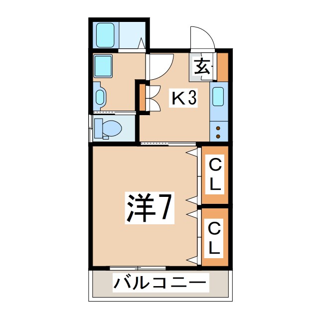 郡山駅 バス24分  郡山女子大学下車：停歩7分 2階の物件間取画像