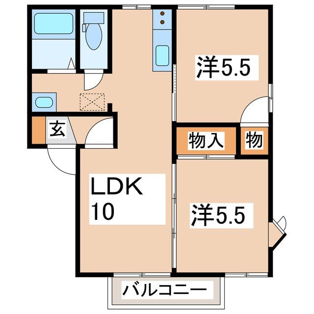 安積永盛駅 徒歩37分 2階の物件間取画像