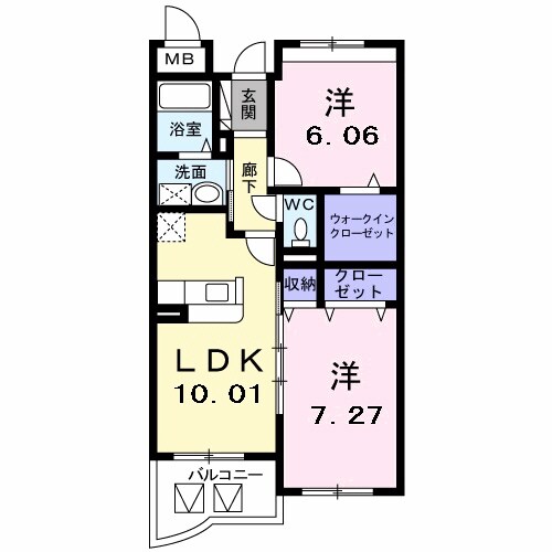 五井駅 徒歩10分 4階の物件間取画像