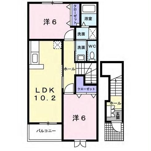 姉ケ崎駅 徒歩15分 2階の物件間取画像