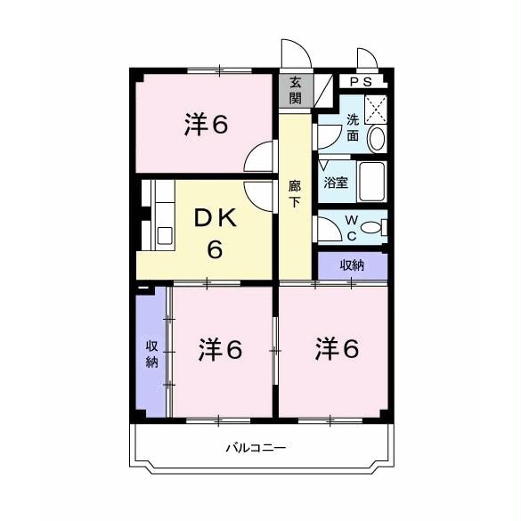 五井駅 バス12分  国分寺入口下車：停歩2分 3階の物件間取画像