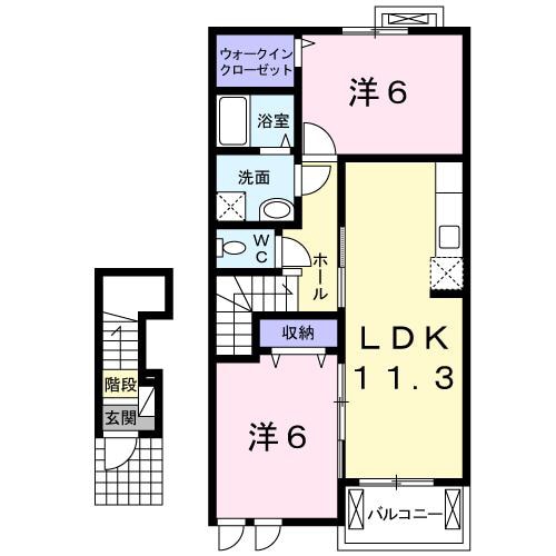 クラシオンの物件間取画像