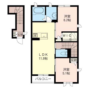 五井駅 徒歩12分 2階の物件間取画像