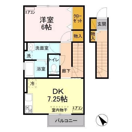 メゾンソレイユの物件間取画像