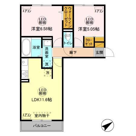 姉ケ崎駅 徒歩17分 2階の物件間取画像