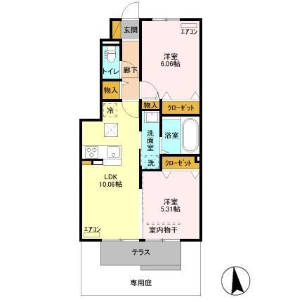 エオスパーラー影山の物件間取画像