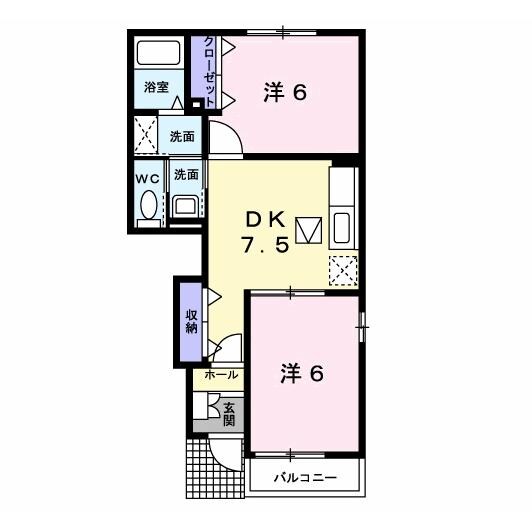 A＆KⅠの物件間取画像