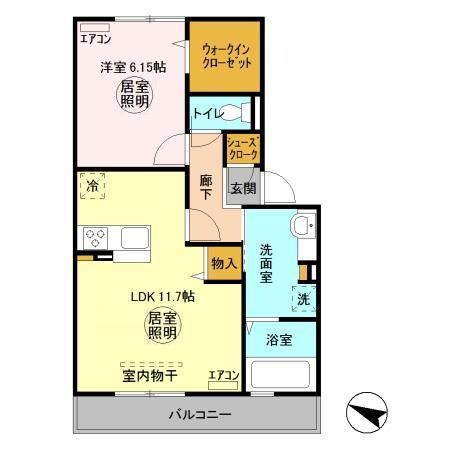 ヴァリブランの物件間取画像
