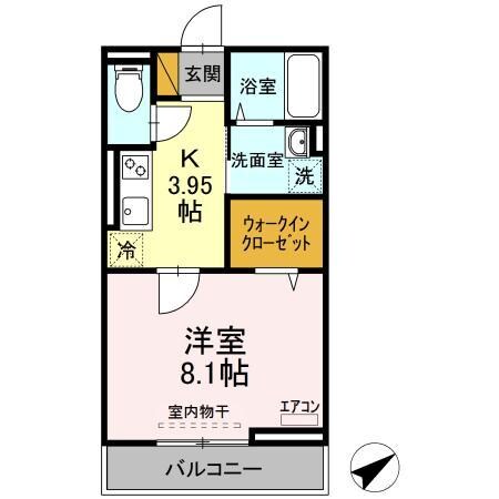 八幡宿駅 徒歩2分 2階の物件間取画像