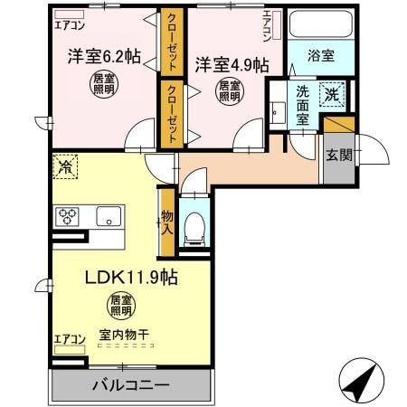 ラシーヌの物件間取画像