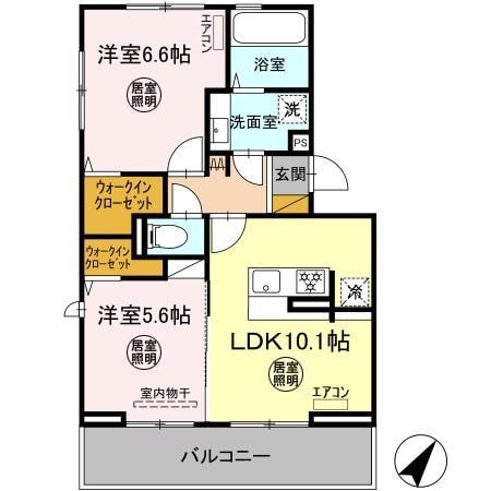 ルミエール五井Ⅱの物件間取画像