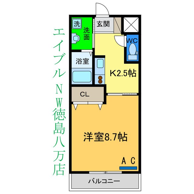 ネストかちどき橋の物件間取画像