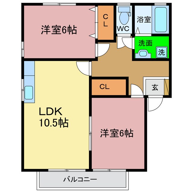 コスモタウンＥの物件間取画像