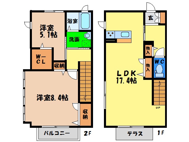 シャーメゾン庄町の物件間取画像