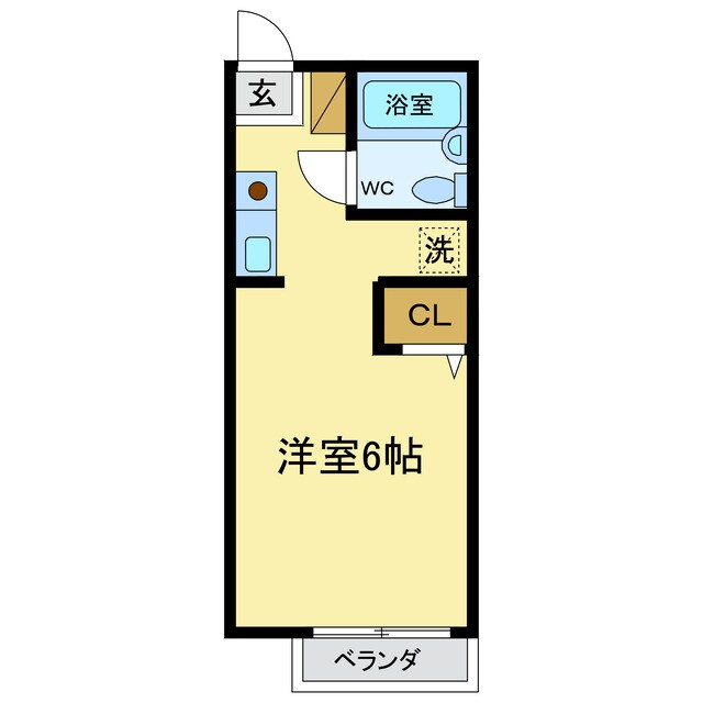 シティハイム山城Ⅰの物件間取画像