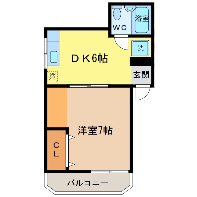 スカイハイツⅢの物件間取画像