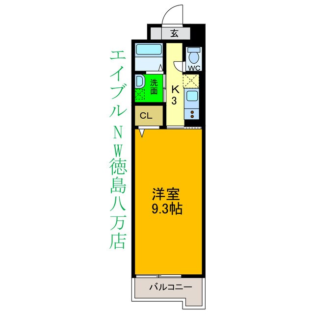 グランクリュ佐古　EASTの物件間取画像