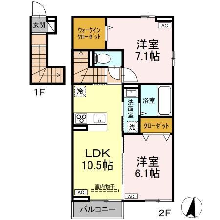 HICO Ⅰの物件間取画像