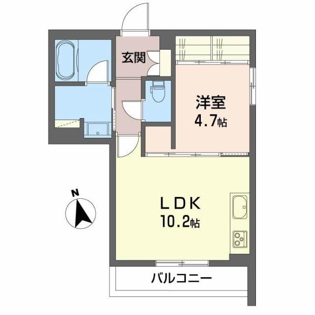 ＨＬ９　ｔｏｍｉｄａｂａｓｈｉの物件間取画像