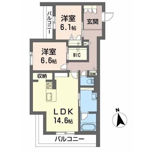 シャーメゾンプレミアス下助任の物件間取画像