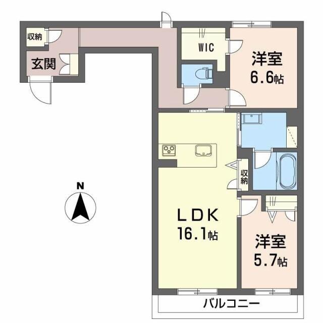 BEREO吉野本町の物件間取画像