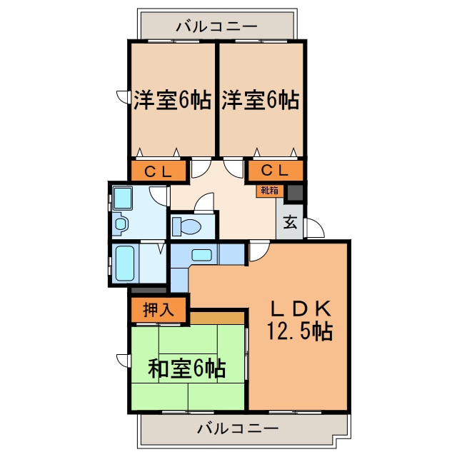 アーバンライフⅢの物件間取画像