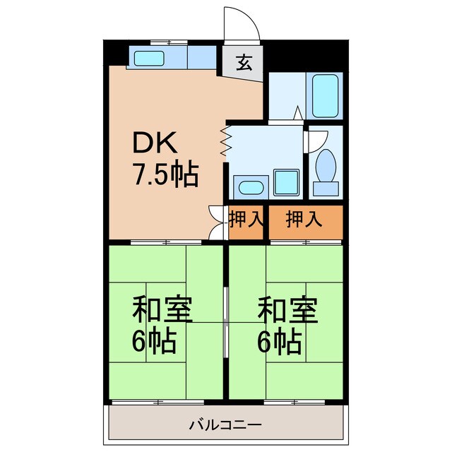 サンシャイン鳥居松の物件間取画像