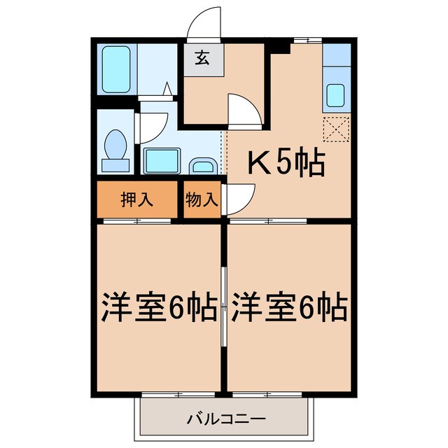 サンガーデンＩＳＩＯ　Ａの物件間取画像