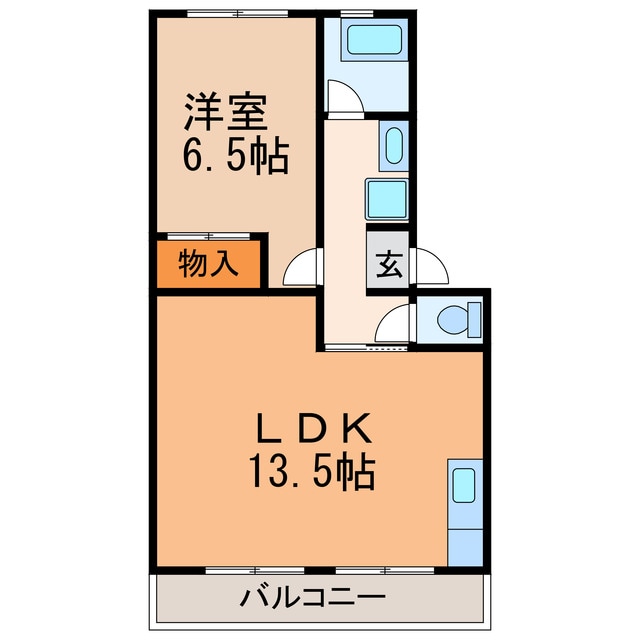 六軒屋農住団地　みゆきコーポの物件間取画像