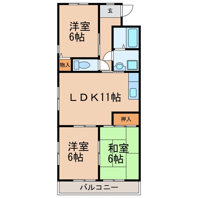 アズールの物件間取画像