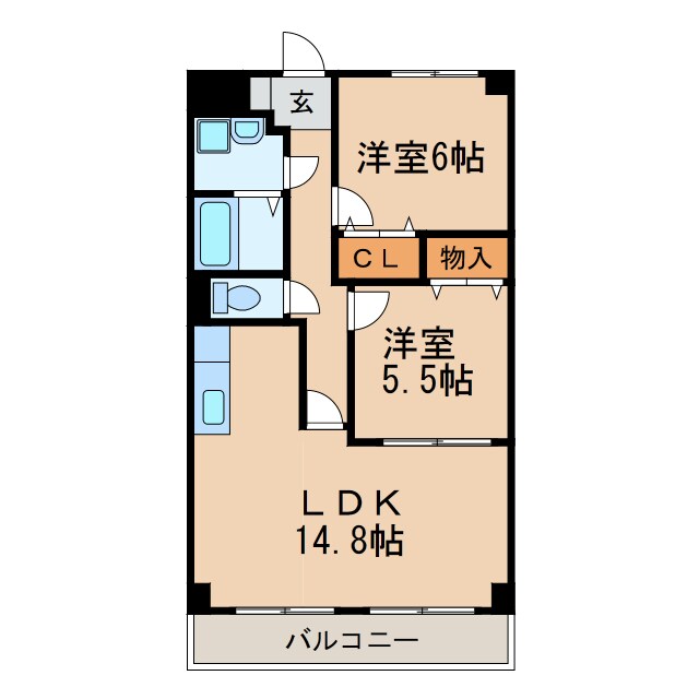 ベルフラワーＡＳの物件間取画像