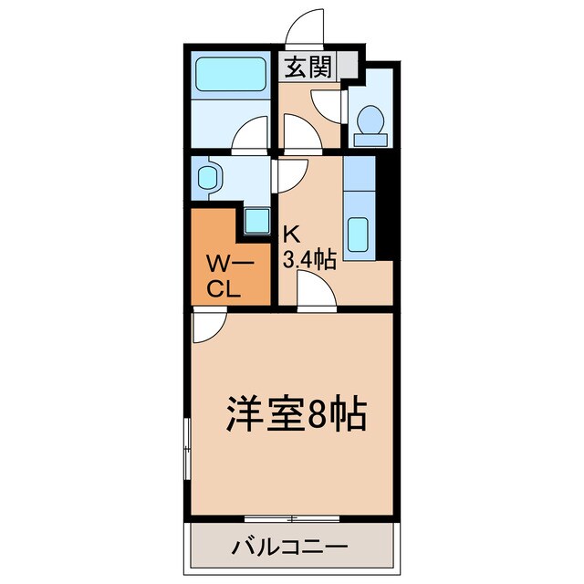 グリシーヌ（宮町）の物件間取画像