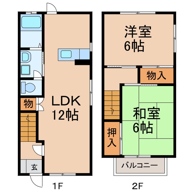 大野コーポの物件間取画像