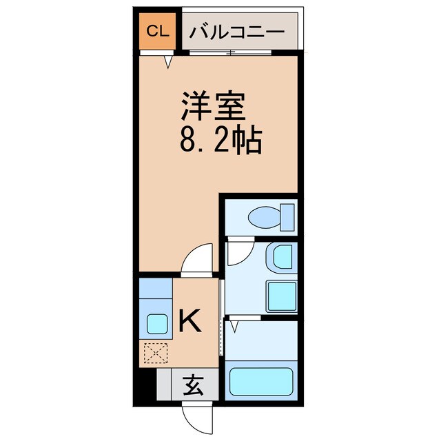 クレフラスト新守山Ａ棟の物件間取画像