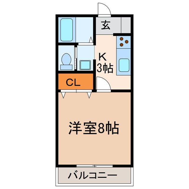 ＫＥコーポ桃山の物件間取画像
