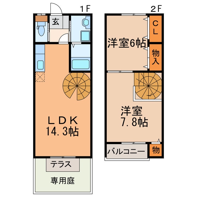 クレスト百合が丘の物件間取画像