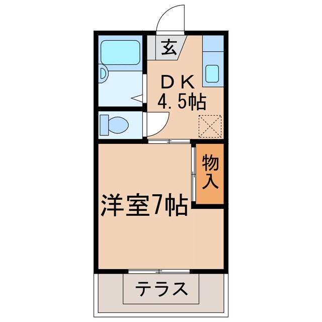 ファミール堀部Ⅱの物件間取画像