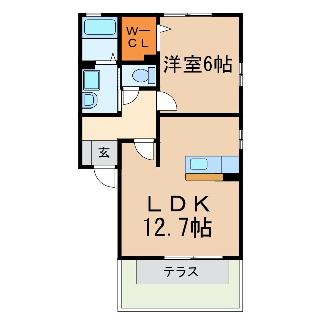 パークハイム朝宮の物件間取画像