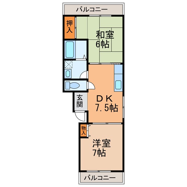 プレストンズ中惣の物件間取画像