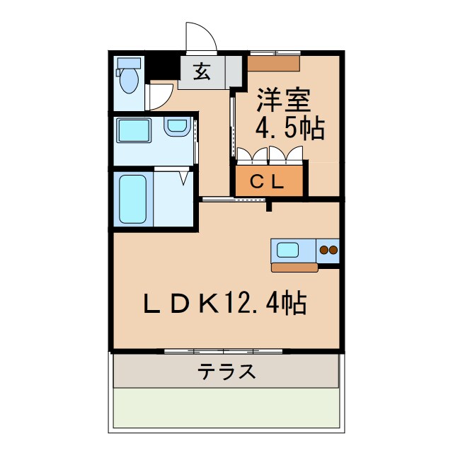 ヒルズ四ツ塚の物件間取画像