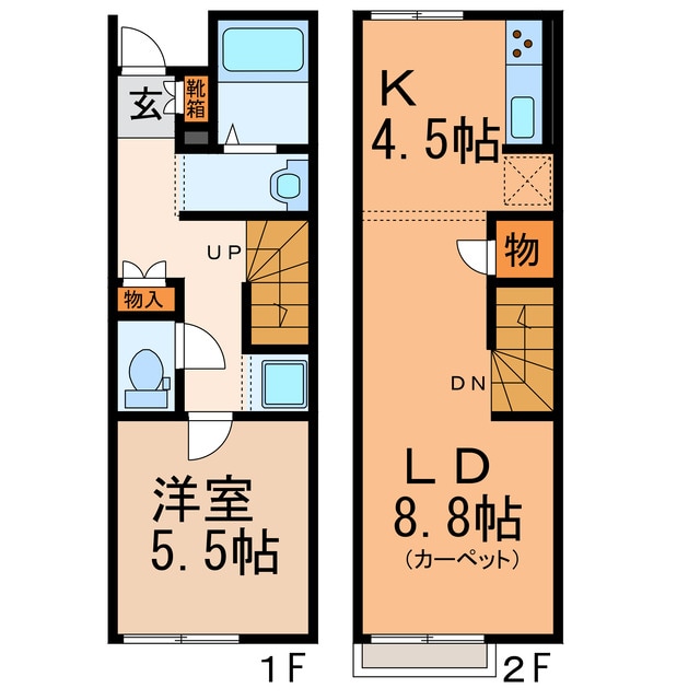 レオネクストシャインしだみの物件間取画像