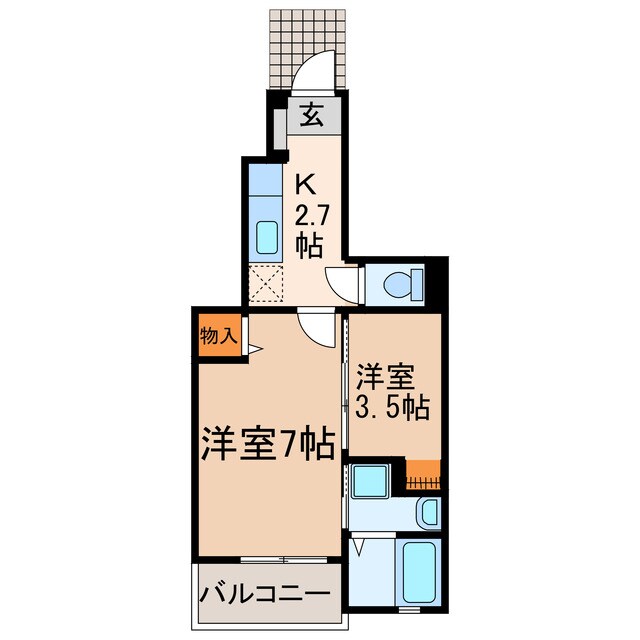 アリーヴィオⅢの物件間取画像