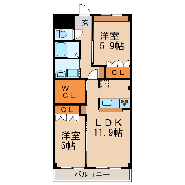 リバーサイドパレス玉の井の物件間取画像