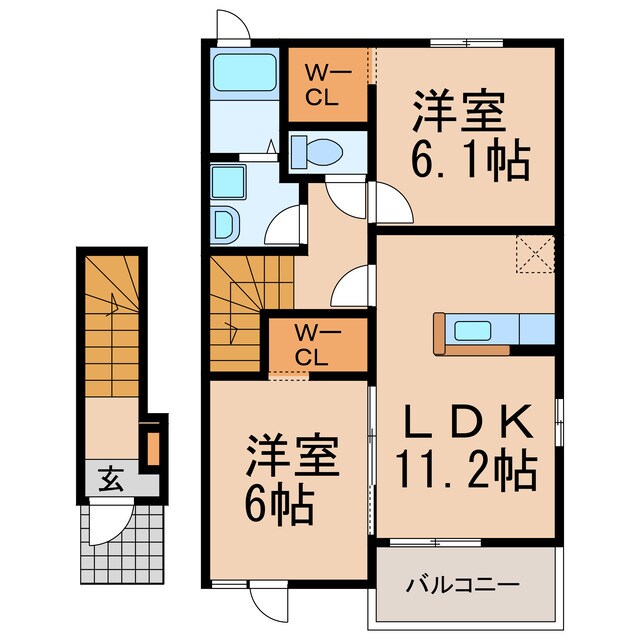 プランドール（中野町）の物件間取画像