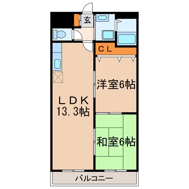 クラスレス八田の物件間取画像